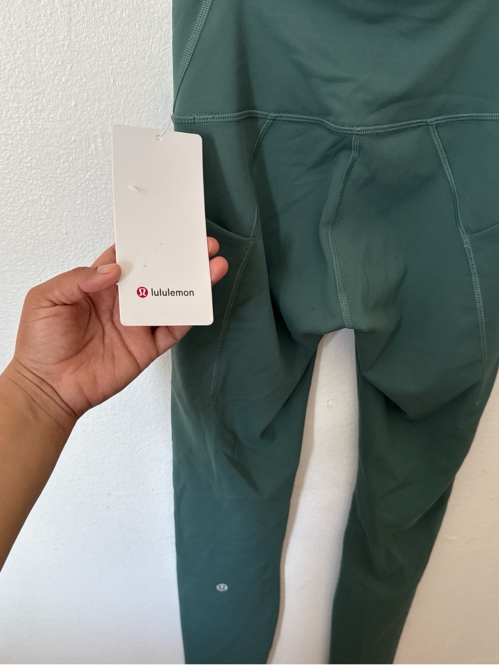 lululemon athletica kids forest green performance leggings comes w bag